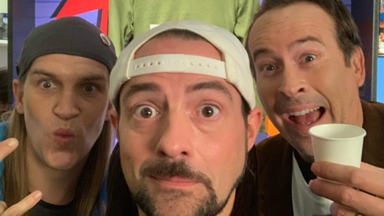 Kevin Smith posts pic from Jay and Silent Bob Reboot with Brodie