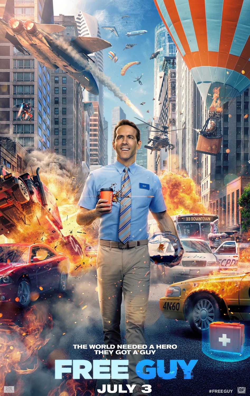 Ryan Reynolds Stars in Action-Packed Free Guy trailer