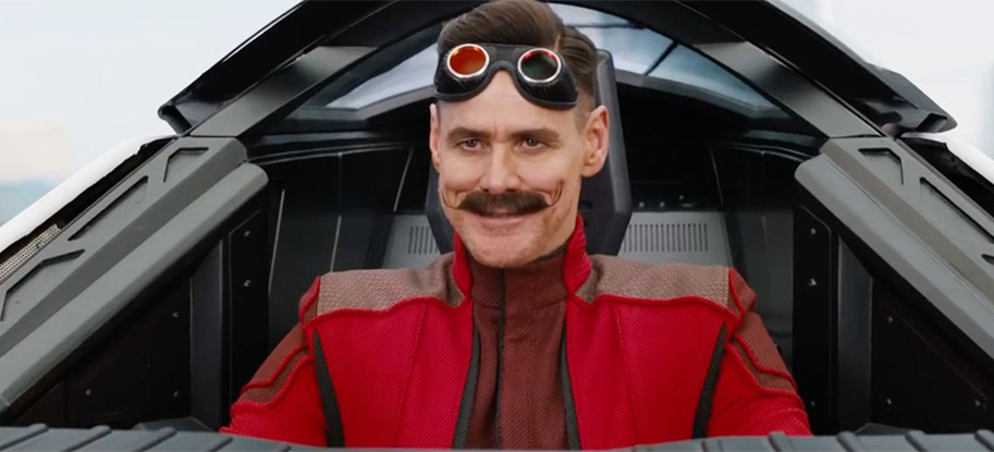 jim carrey, sonic, redesign