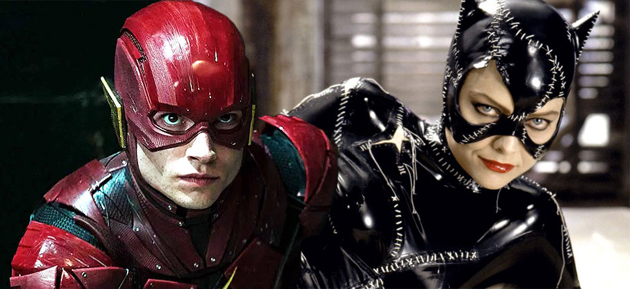 The Flash, Ezra Miller, Michelle Pheiffer, Catwoman, Selina Kyle, superhero