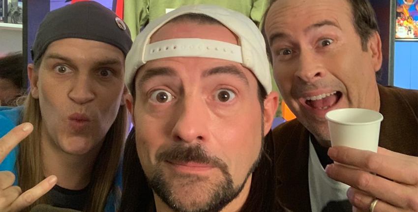 Kevin Smith posts pic from Jay and Silent Bob Reboot with Brodie