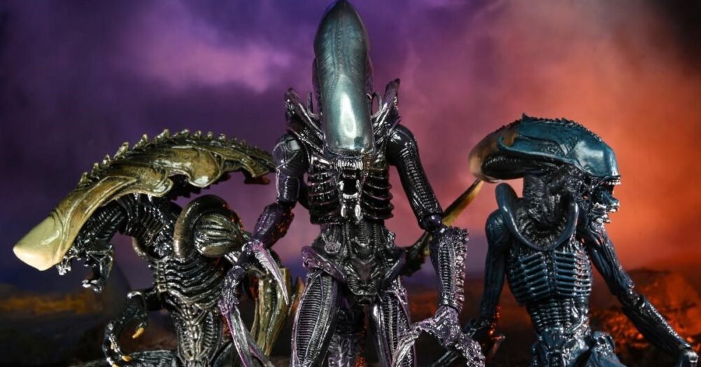 NECA has created action figures that imagine what xenomorphs from the 1994 Alien vs. Predator video game would have looked like in a movie