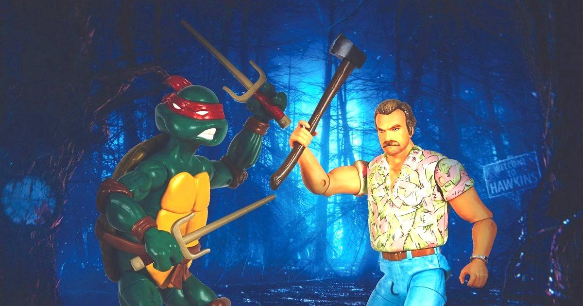 Stranger Things Teenage Mutant Ninja Turtles Crossover Action