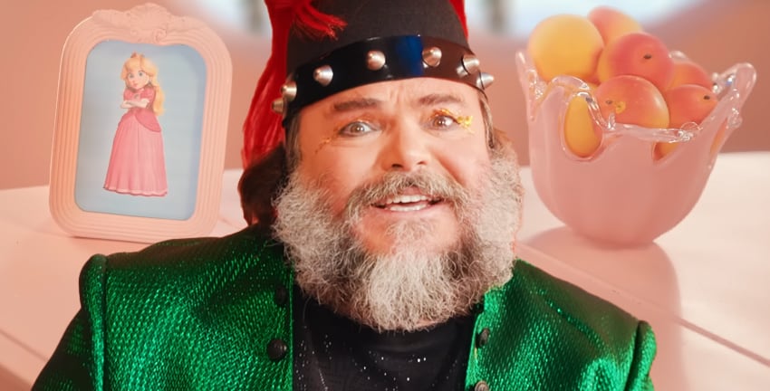 Jack Black's 'Peaches' music video from The Super Mario Bros