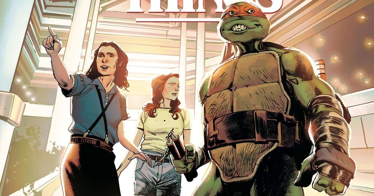 Stranger Things Teenage Mutant Ninja Turtles Crossover Action