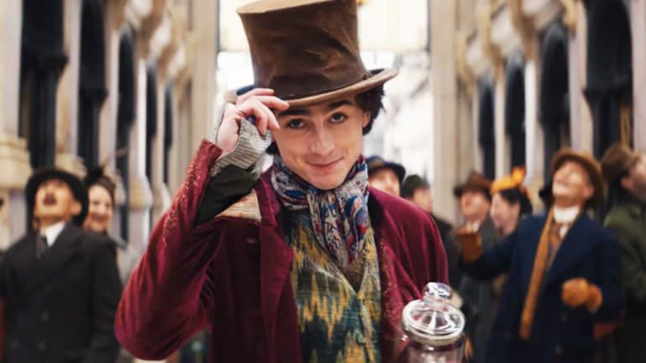 Timothée Chalamet posts first look at himself as Willy Wonka - and fans all  have the same thought