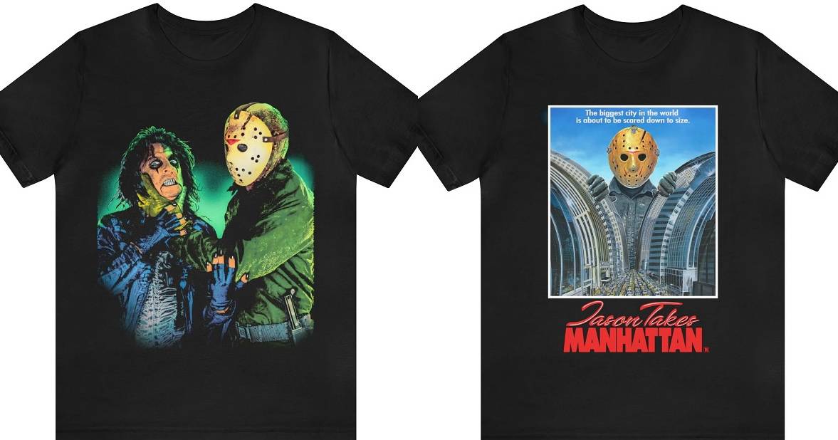 Jason Lives and Jason Takes Manhattan T-shirts now available from Sadist Art Designs