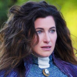 An image from the upcoming Marvel / Disney+ series Agatha All Along shows Kathryn Hahn's character hanging out with other witches