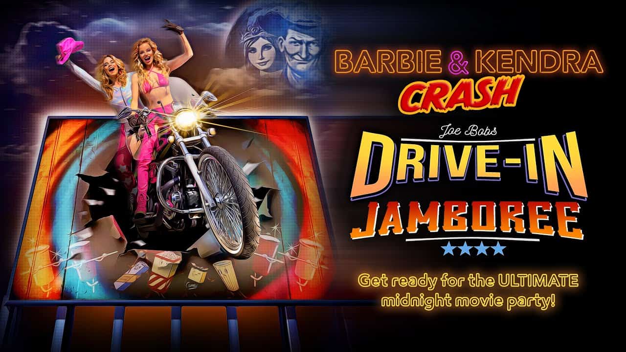 Barbie & Kendra Crash Joe Bob Briggs’ Drive-In Jamboree in the trailer for Full Moon production