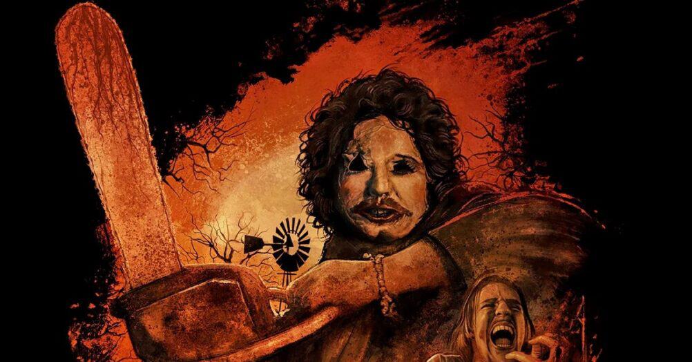 Dark Sky Films is selling a poster and a new line of hats and shirts to celebrate the 50th anniversary of The Texas Chainsaw Massacre