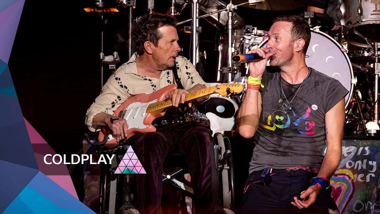 Michael J. Fox joins powerful Coldplay performance at Glastonbury