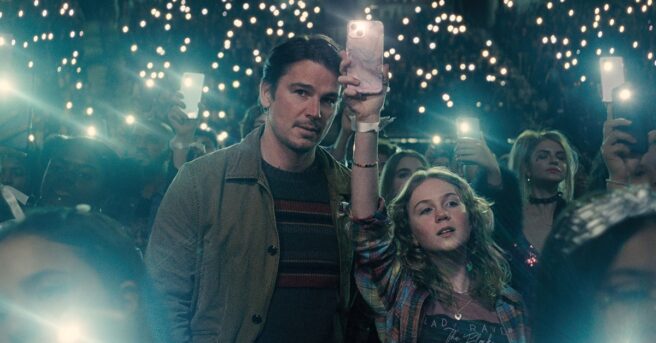 Interviste Trap con lo scrittore/regista M. Night Shyamalan, la star Josh Hartnett e l'attrice/musicista Saleka Shyamalan