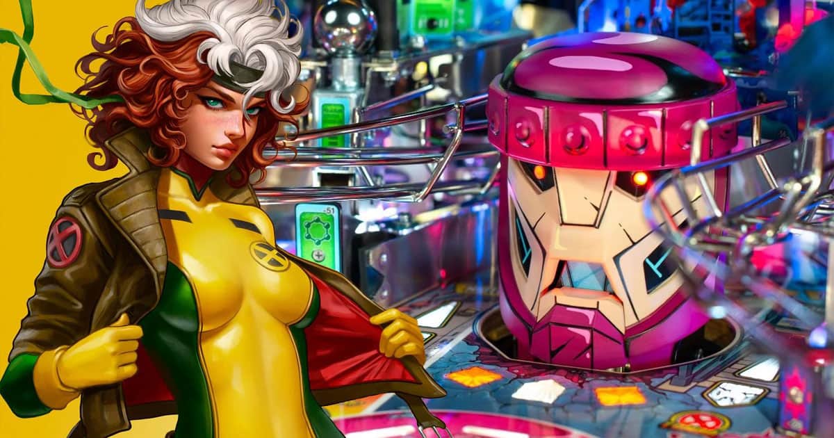 Stern Pinball assembles Marvel’s Uncanny X-Men for a new pinball machine that finds heroes from the past trying to save the future