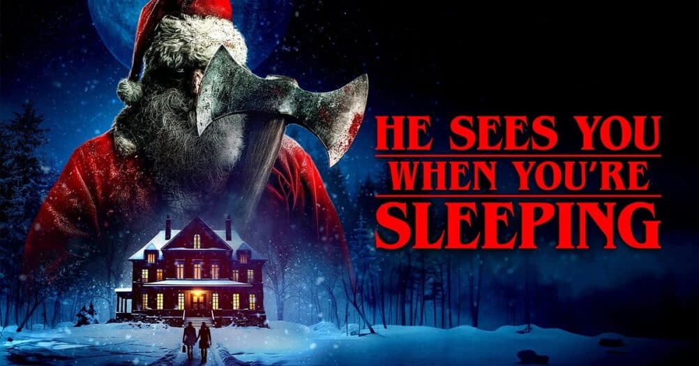 A trailer has been unveiled for the 80s-set killer Santa slasher He Sees You When You're Sleeping, coming to digital and VOD next month