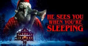 A trailer has been unveiled for the 80s-set killer Santa slasher He Sees You When You're Sleeping, coming to digital and VOD next month