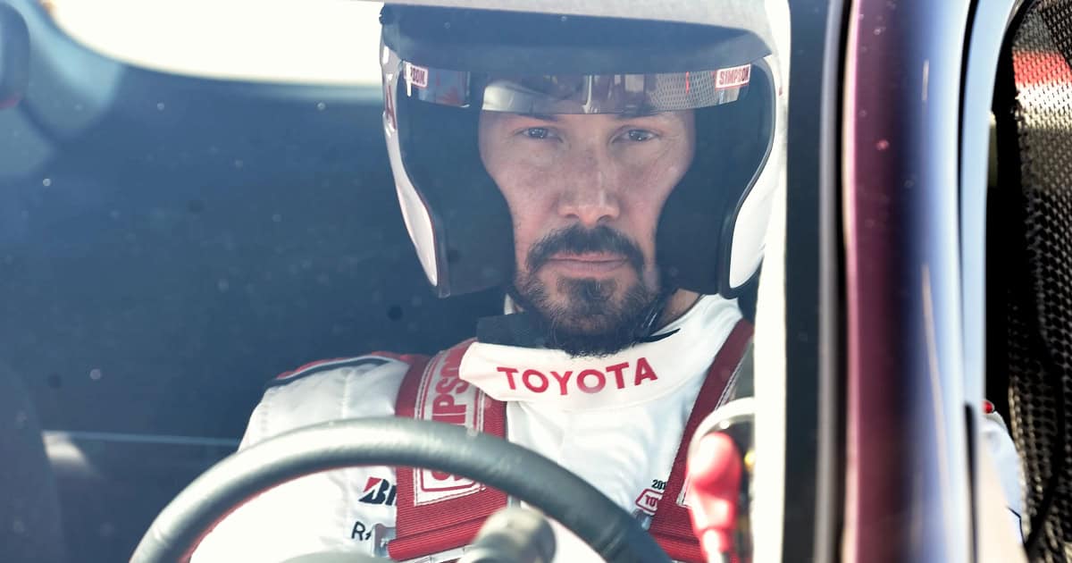 Keanu Reeves rallies to finish his first pro auto race after spinning out