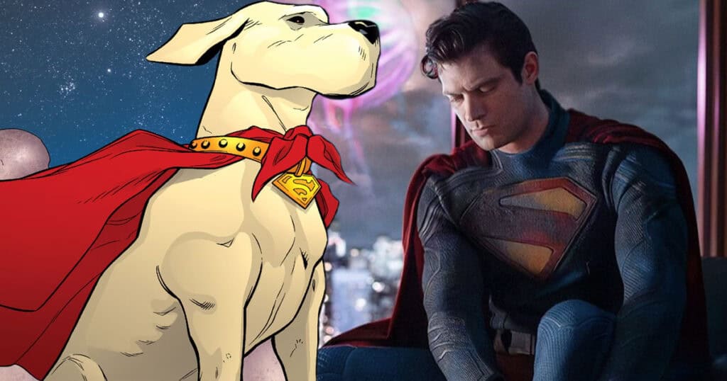 The Man of Steel and his dog Krypto ponder the majesty of planet Earth in a  new image from James Gunn's Superman