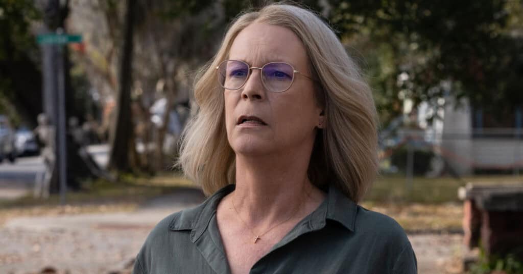 Jamie Lee Curtis gives a cryptic “never say never” over reprising Laurie Strode