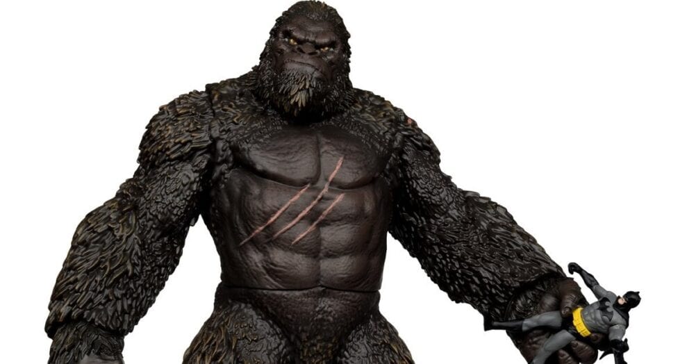 Inspired by the Justice League vs. Godzilla vs. Kong comic book series, the Batman vs. Kong action figure set is coming soon