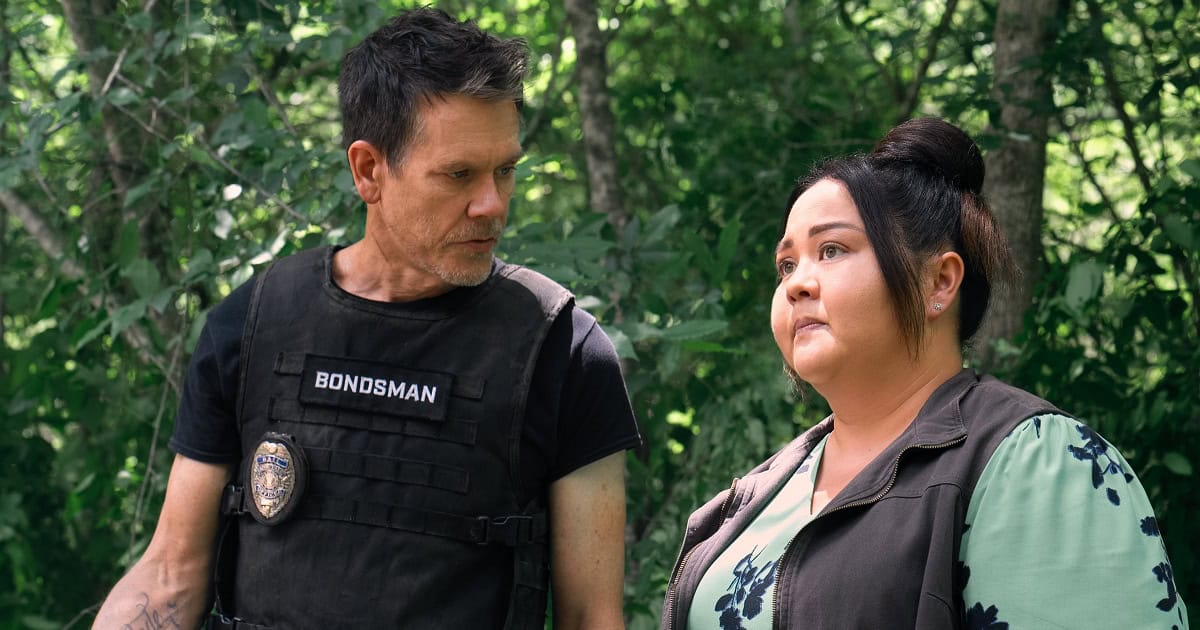 The Bondsman poster gives Kevin Bacon’s undead bounty hunter a chainsaw